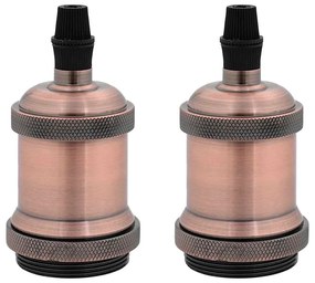 2 db vörös bronz lámpatartók E27