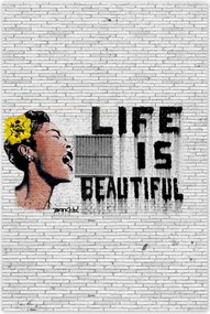 Poszterek 80x120 Banksy Life is beautiful