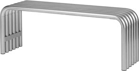 Ezüstszínű fém kerti pad Nokk – noo.ma