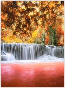 Poszterek 100x135 Narancssárga vízesés
