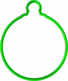 Karácsonyi Mézeskalács Forma Karácsonyi Nagy XXL gömb 12cm