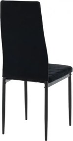 Coleta Nova bársony szék Fekete - 4 db