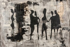 Poszter 60x40cm Szürke emberek