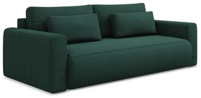 Zöld kinyitható-tárolóhelyes kanapé 238 cm Kapua – Makamii