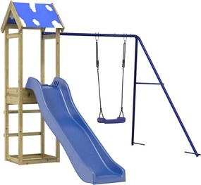 vidaXL impregnált fenyőfa kültéri játszószett