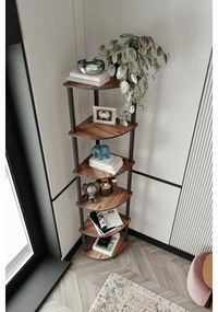 Corner Walnut polc, 6 polcok, M