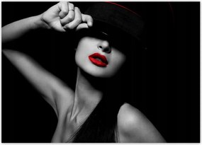 Poszterek 70x50 Vörös ajkak Rúzs