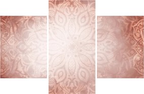 Kép - Rózsaszín mandala (90x60 cm)