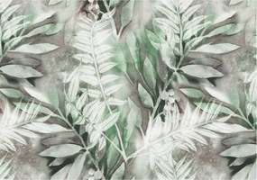 Dekoratív Fotótapéta Furnér Flizelin Akvarell levelek 208x146 Ragasztó