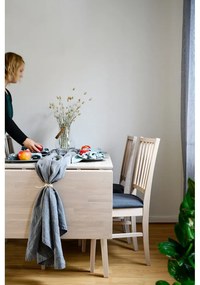 Filippa matt lakkozott tölgyfa étkezőasztal lehajtható asztallappal, 120 x 80 cm - Rowico