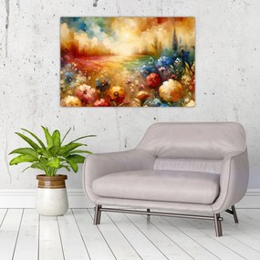 Kép - Színes rét (90x60 cm)
