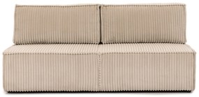 Solvero kanapé ágyfunkcióval - világos bézs plüss Tilia 01