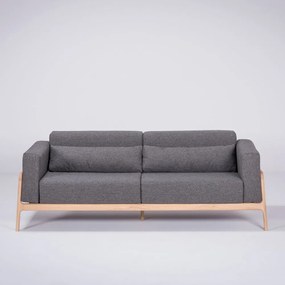 Fawn sötétszürke kanapé tölgyfából, 210 cm - Gazzda