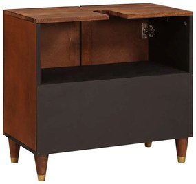 Mosdókagyló szekrény polcokkal tárolóval Barna 62 x 33 x 58 cm