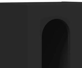 vidaXL Éjjeli asztal 2 pcs Fekete 40 x 35 x 50 cm Faanyag