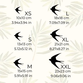 Fából készült fali dekorációk repülő madarak | FLOCK