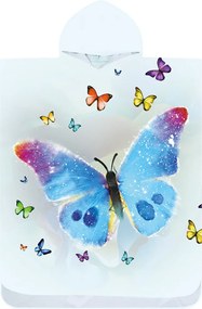 Strand poncsó BUTTERFLY SPARKLE színes 80x145 cm