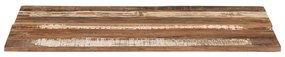 négyszögű tömör újrahasznosított fa asztallap 60x80 cm 15-16 mm
