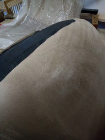 AKCIÓ Barasztal szék POZZA VELVET arany lábakkal, barna II. osztály