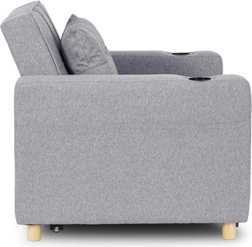 Dönthető fotel szürke, SOLOR