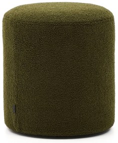 Zöld buklé puff Kaeli – Kave Home