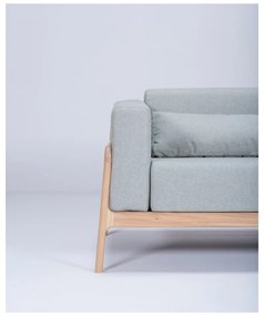 Fawn Plus kékesszürke kanapé tölgyfából, 240 cm - Gazzda