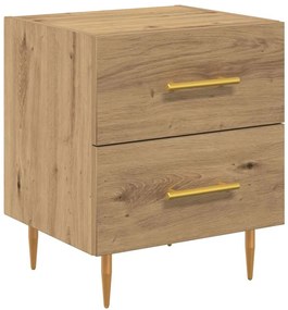 vidaXL Éjjeliszekrény 2 pcs Artisan tölgy 40 x 35 x 47,5 cm Faanyag