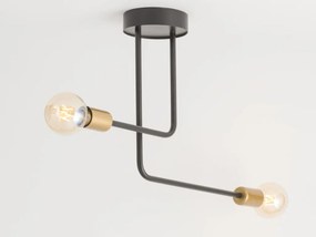 SIGMA LIGHTING 32378 GINO Mennyezeti Csillár Fekete, Arany E27 IP20