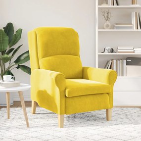 Sárga Karosszék Sárga Textil, Fa Standard Sárga Karosszék