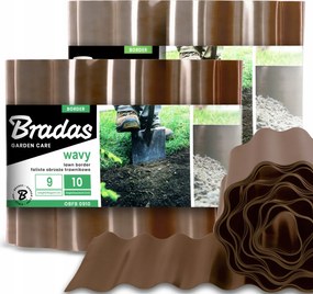 Kerti Gyepszegély 10 cm 18 m Hullámos Műanyag Rugalmas Us-p