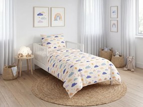 Renforcé CLOUDIRO színes krepp kiságy ágynemű Ágyneműhuzat mérete: 45 x 65 cm | 90 x 140 cm