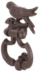 Öntöttvas madaras ajtókopogtató, 14 x 18 cm