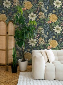 Holden Decor Wanderlust Clematis sötétkék virágos vlies tapéta – 92062
