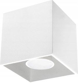 Mennyezeti spot lámpatest fehér szögletes 10 cm spot GU10 Sollux