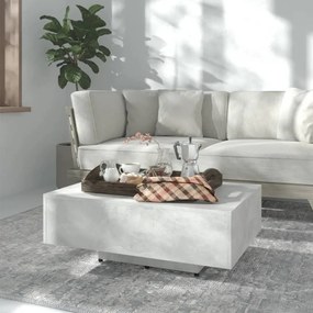 Betonszürke szerelt fa dohányzóasztal 85 x 55 x 31 cm