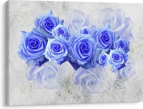 Kép - Kék rózsa (70x50 cm)