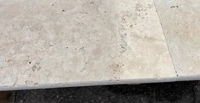 Lépcsőfok Travertin Ivory Light 30,5 x 61cm x 3cm peremkő