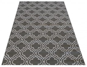 Skandináv szőnyeg szürke színben, fehér mintával Szélesség: 200 cm | Hossz: 290 cm