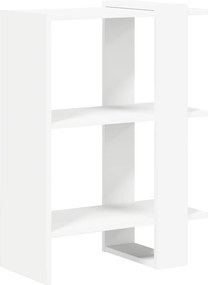 vidaXL Könyvespolc Fehér 52 x 25 x 71,5 cm Faanyag