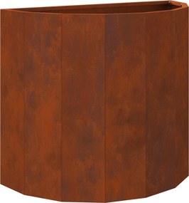 vidaXL Növénytartó Rozsdás 60 x 30 x 50 cm Időjárásálló acél