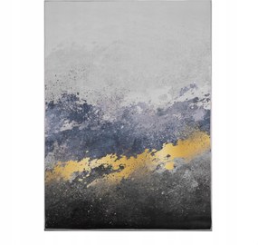 Szőnyeg 120X170 CM Modern Nappali Szürke Kék Arany Loft Divatos Bcf