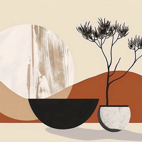 Poszter 50x50cm Absztrakt a tér felett