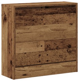 Cipőtároló Régi Fa 60x21x57 cm Műszaki Fa
