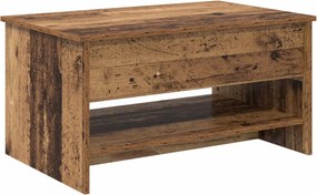 vidaXL Dohányzóasztal Öreg fa 80 x 50,5 x 41,5 cm Faanyag