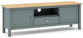 Szürkészöld borovi fenyő TV-állvány 158x53x40 cm Misti – Marckeric