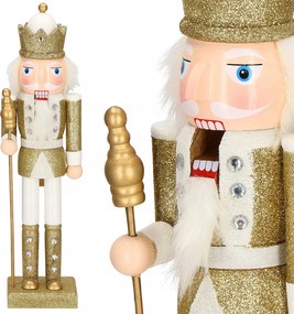 Diótörő Fa Figura Ajándék XL Karácsonyi Dekoráció Nagy