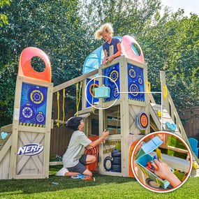 NERF BATTLE FORT kerti játszótér 4,45x1,84 m