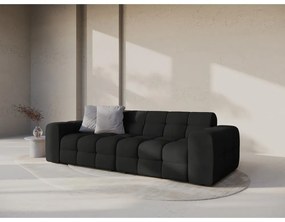 Fekete kanapé 255 cm Kendal – Micadoni