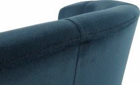 Klub fotel, kék anyag, CUBA