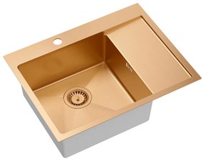 Acél mosogatótálca RUSSEL 116 Copper